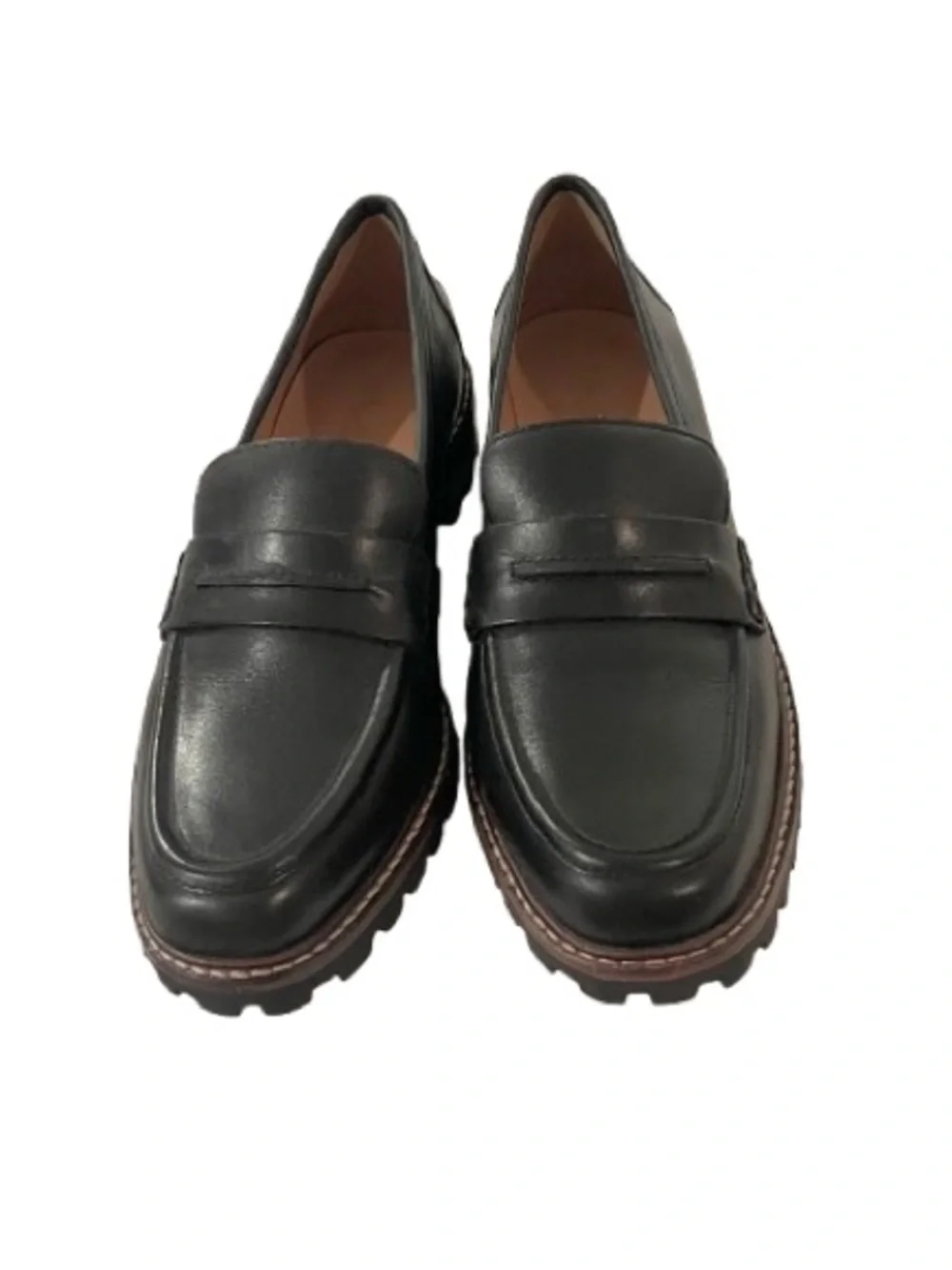 NWOT- Madewell- The Corinne Lugsole Leather Loafer. Size: 5.5